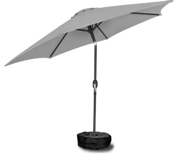 Suport umplere umbrela 47x18 cm, sac cu manere, inchidere velcro, poliester impermeabil, negru - imagine 3