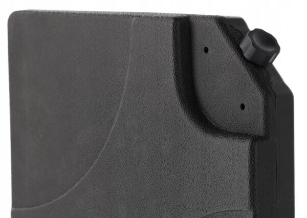 Suport baza umbrela 50x50x8 cm, set 4 elemente umplere cu apa sau nisip, manere metalice, plastic rezistent, negru - imagine 3