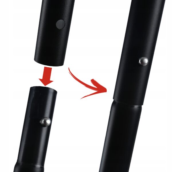 Vasla pliabila pentru SUP, 170-210 cm – usoara, reglabila, 3 segmente, aluminiu - imagine 4