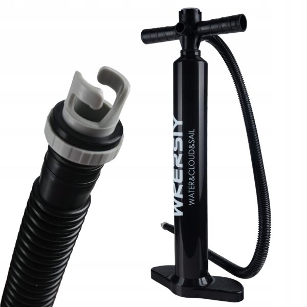 Pompa manuala cu manometru pentru SUP, 15 PSI – dubla actiune, furtun 130 cm - imagine 2