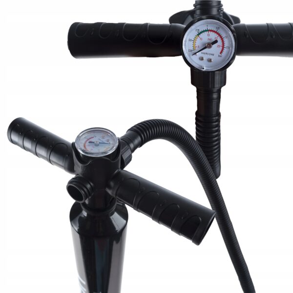 Pompa manuala cu manometru pentru SUP, 15 PSI – dubla actiune, furtun 130 cm - imagine 3
