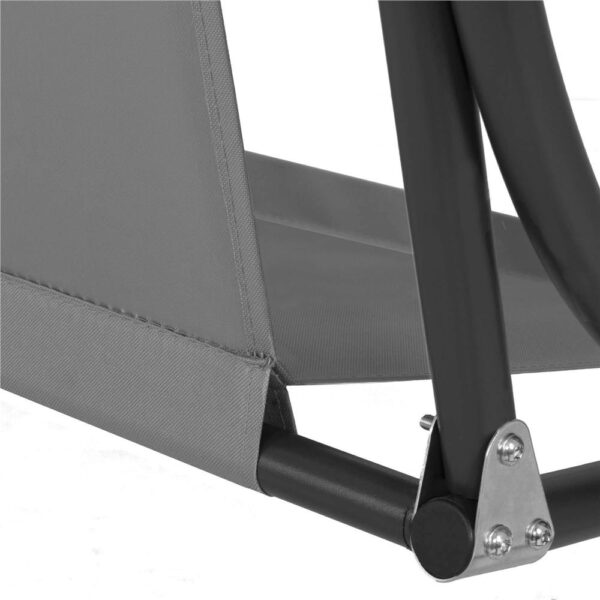 Husa din panza pentru leagan de gradina, 160x100 cm, gri – material impermeabil - imagine 3