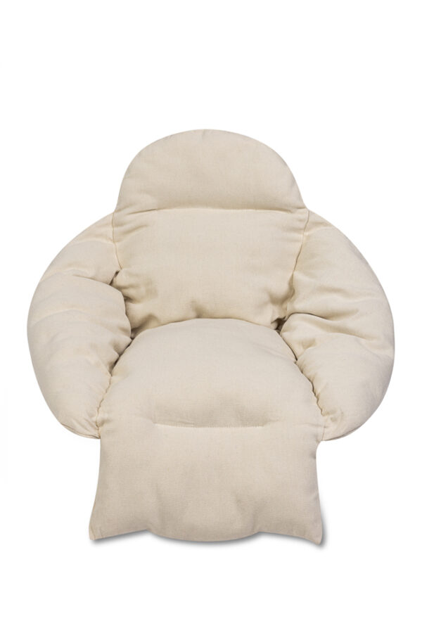 Perna mare pentru leagan tip cuib 64x56x66 cm, cu suport pentru picioare si cap, ecru - imagine 8