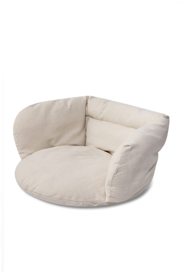 Perna pentru leagan tip cuib 56x63x36 cm, umplutura moale, ecru - imagine 5