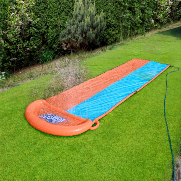 Tobogan cu apa dublu, 488 cm – conectare la furtun, distractie pentru 2 copii - imagine 2
