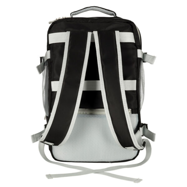 Rucsac de calatorie, 45x28x16 cm, negru – impermeabil, compatibil pentru companii aeriene low cost - imagine 7