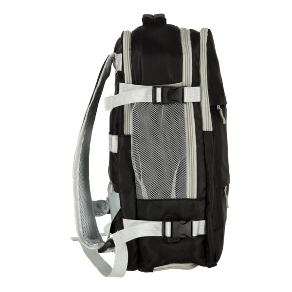 Rucsac de calatorie, 45x28x16 cm, negru – impermeabil, compatibil pentru companii aeriene low cost - imagine 8