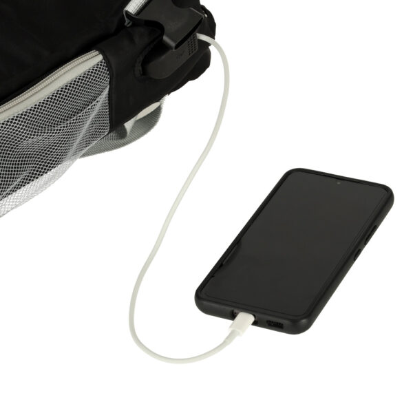 Rucsac de calatorie, 45x28x16 cm, negru – impermeabil, compatibil pentru companii aeriene low cost - imagine 2