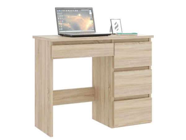 Birou calculator Beta 3 cu 4 sertare, 94x43x75 cm, finisaj sonoma - imagine 2