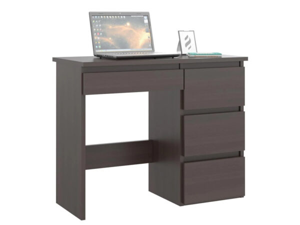 Birou calculator Beta 3 cu 4 sertare, 94x43x75 cm, finisaj wenge - imagine 3