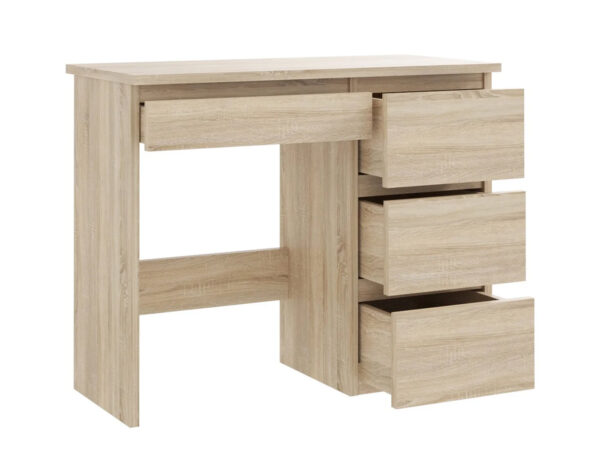 Birou calculator Beta 3 cu 4 sertare, 94x43x75 cm, finisaj sonoma - imagine 3