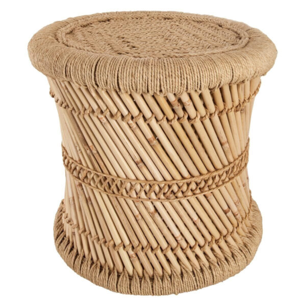 Set 2 masute cafea Atmosphera Corde din bambus, 30 cm si 37cm, bej - imagine 3