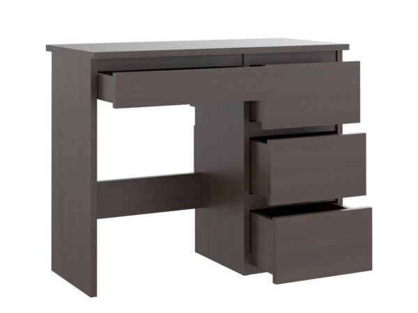 Birou calculator Beta 3 cu 4 sertare, 94x43x75 cm, finisaj wenge - imagine 4
