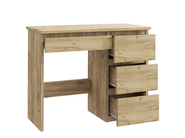 Birou calculator Beta 3 cu 4 sertare, 94x43x75 cm, finisaj craft - imagine 4