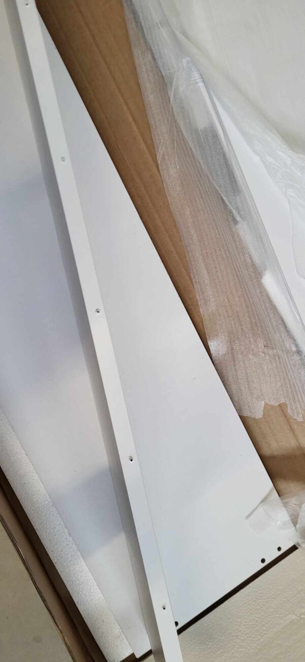 RESIGILAT: VASAGLE Banca pentru hol cu suport pentru pantofi, 15 compartimente, cu perna, 30x105x48cm, alb - imagine 6