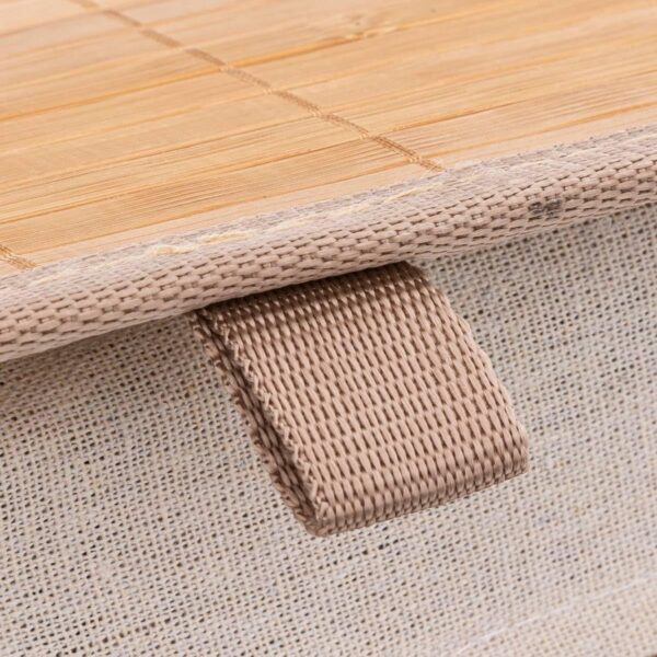Cos rufe 5Five Blackflora, bambus, 60 litri, 42x31x51 cm, natur - imagine 2