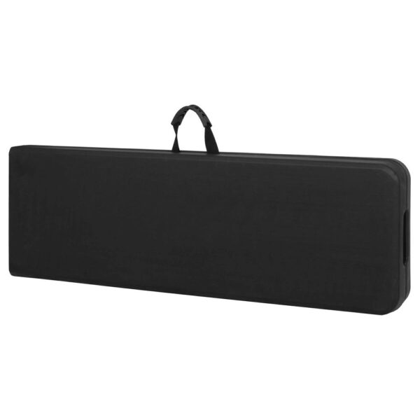 Set masa pliabila cu 2 banci, 180 cm, negru, HDPE si cadru metalic anticoroziv - imagine 19