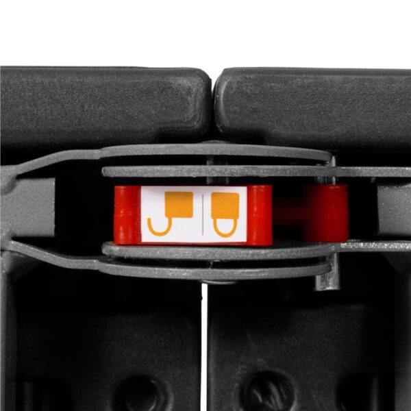 Set masa pliabila cu 2 banci, 180 cm, negru, HDPE si cadru metalic anticoroziv - imagine 7