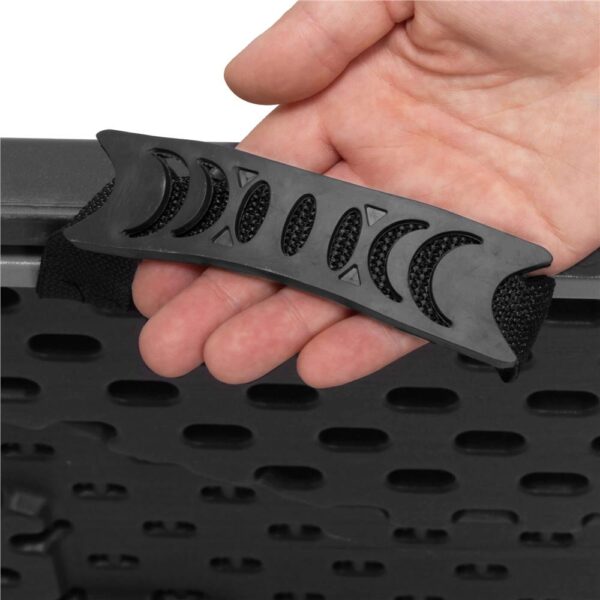 Set masa pliabila cu 2 banci, 180 cm, negru, HDPE si cadru metalic anticoroziv - imagine 8