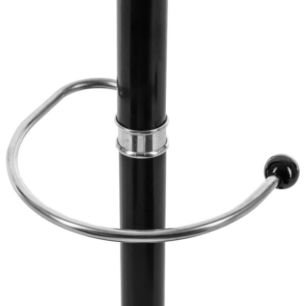 Cuier metalic 5Five cu 12 carlige si suport umbrele, otel si marmura, 182 cm, negru - imagine 3