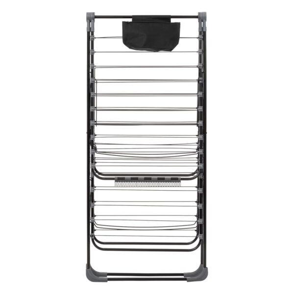 Suport rufe pliabil Atmosphera Mojave cu aripi, otel, 125x60x160 cm, gri - imagine 5