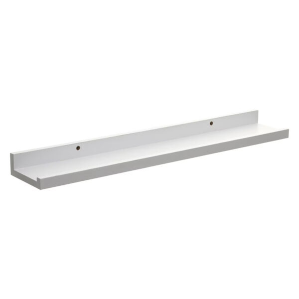 Raft perete 5Five Fixy pentru rame foto, MDF, 58x10x4 cm, alb