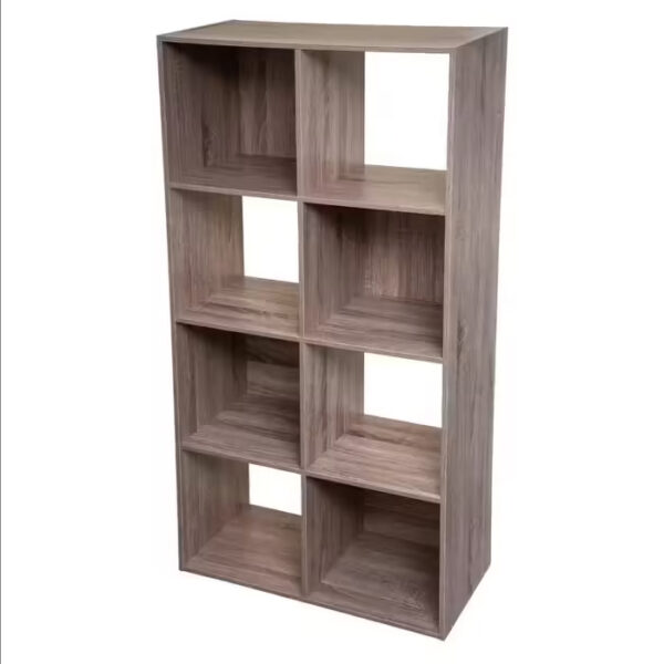 Biblioteca 5Five Mix n'Modul cu 8 compartimente, finisaj natural, 67x32x134 cm, bej - imagine 3
