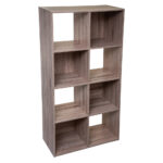 Biblioteca 5Five Mix n'Modul cu 8 compartimente, finisaj natural, 67x32x134 cm, bej