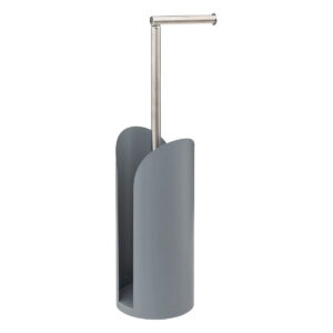 Suport hartie igienica 5Five Colors, otel, 15x60 cm, gri