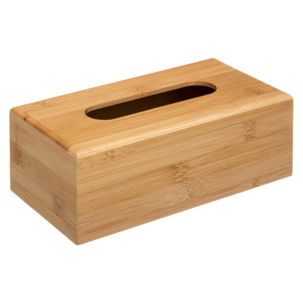 Cutie servetele 5Five cu capac detasabil, bambus, 25x13x8 cm, natur