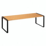 Etajera 5Five Blackwood cu structura metalica, 50x18x15 cm, negru