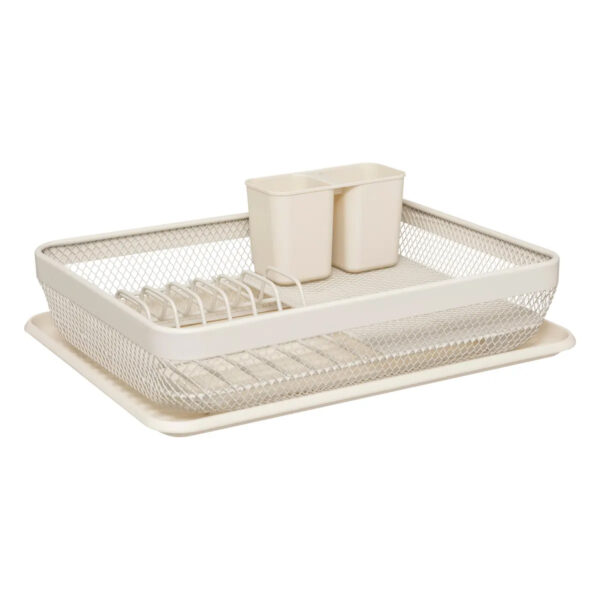 Suport vase 5Five Mayaj cu 1 nivel, otel si plastic, 43x32x13 cm, bej