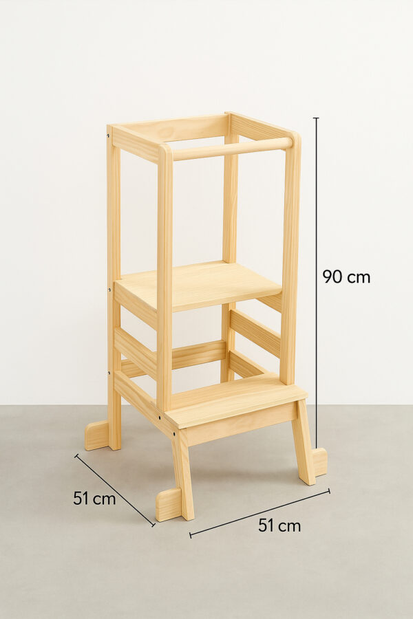Turn observatie copii Atmosphera Lea din lemn de pin, 51x51x90 cm, natur - imagine 4
