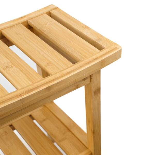 Taburet depozitare 5Five Bambou Natural, bambus, 40x25x46 cm, natur - imagine 5