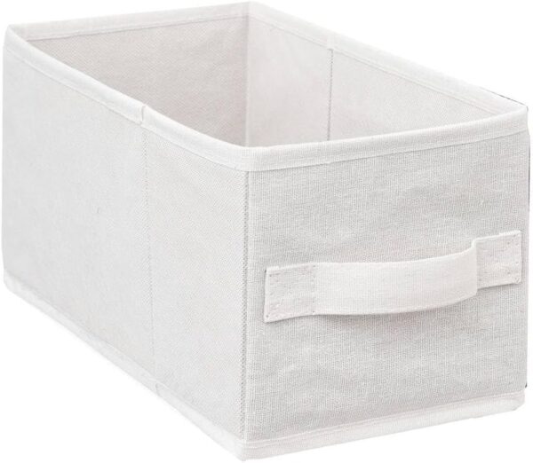 Dulap 5Five Tidy Box cu 5 rafturi, carton presat si bambus, 33x19x78 cm, bej - imagine 3