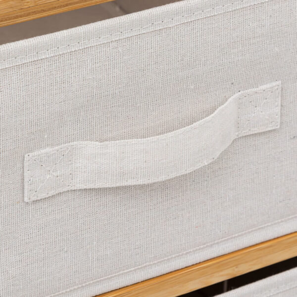 Etajera dubla 5Five Tidy Box, 6 compartimente, 66x33x78 cm, natur - imagine 6