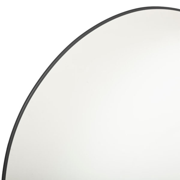Oglinda rotunda Atmosphera Alice, rama aluminiu subtire, 76 cm, negru - imagine 3