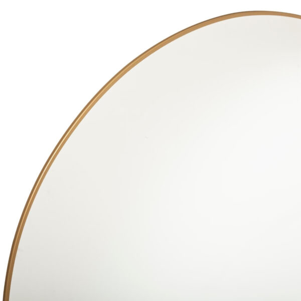 Oglinda rotunda Atmosphera Alice, rama aluminiu subtire, 76 cm, auriu - imagine 4