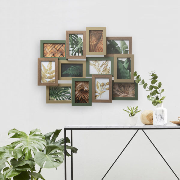 Rama foto Atmosphera Julia colaj 12 poze 10x15 cm, MDF si sticla, 65x51 cm, multicolor - imagine 2