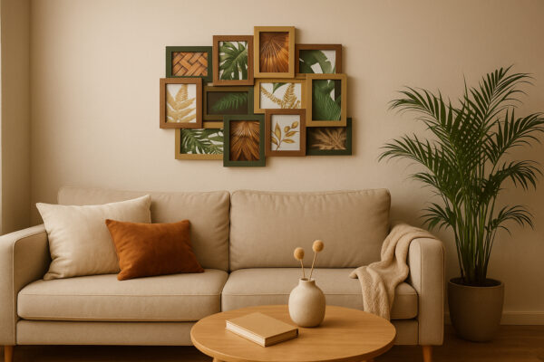 Rama foto Atmosphera Julia colaj 12 poze 10x15 cm, MDF si sticla, 65x51 cm, multicolor - imagine 5