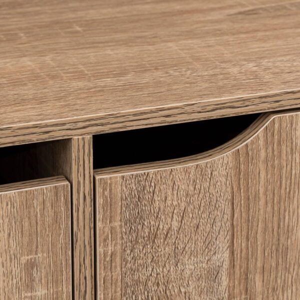 Comoda 5Five Mix n Modul, 6 compartimente, finisaj stejar, 67x32x101 cm, bej - imagine 4
