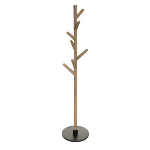 Cuier vertical Atmosphera Wild, lemn si MDF, 39x39x178 cm, maro