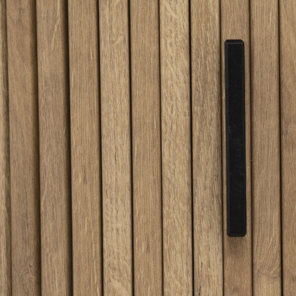 Masuta de cafea Atmosphera Colva cu 2 usi glisante, MDF si otel, 120x60x41 cm, bej - imagine 7