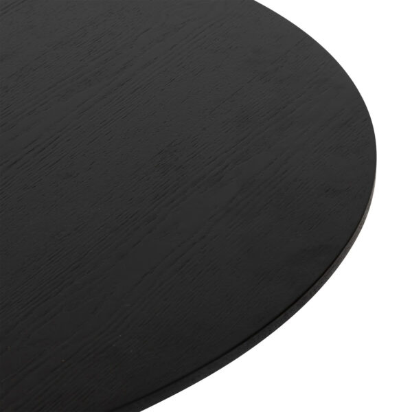 Masa rotunda Atmosphera Elias, 102x76 cm, MDF si metal, negru - imagine 3