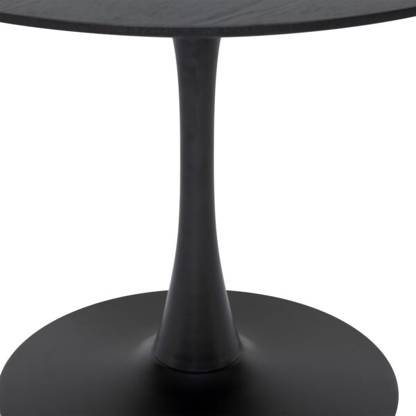 Masa rotunda Atmosphera Elias, 102x76 cm, MDF si metal, negru - imagine 4