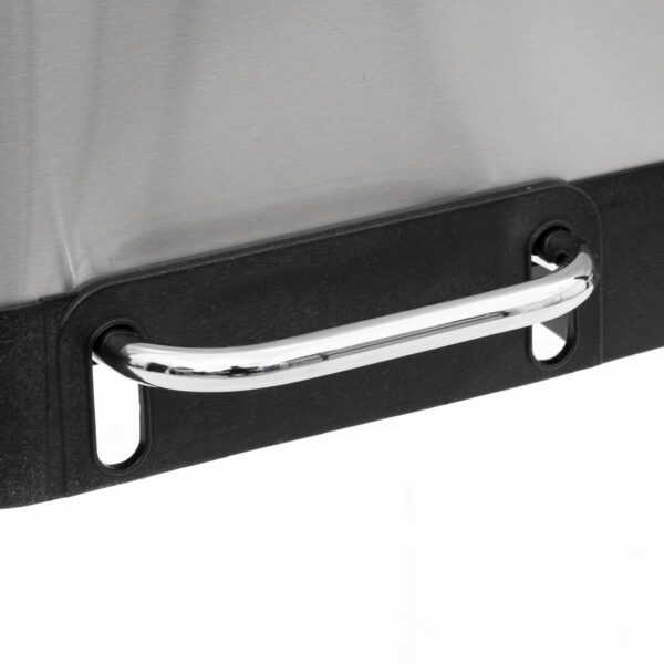 Cos de gunoi Ariane cu pedala, din inox, colectare selectiva, 2 x 30L, 49x40x67 cm, argintiu - imagine 2