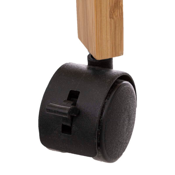 Etajera mobila Linha din bambus, 3 niveluri, dimensiuni compacte, 45x22x80 cm, natur - imagine 2