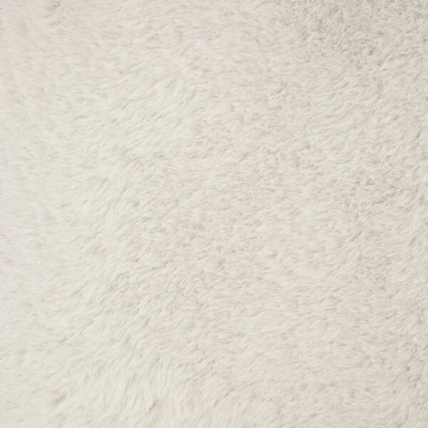 Taburet pliabil Atmosphera Ezzio cu depozitare, 76x38x38 cm, blana artificiala, alb - imagine 3