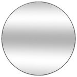 Oglinda rotunda Atmosphera Alice, diametru 110 cm, rama negru