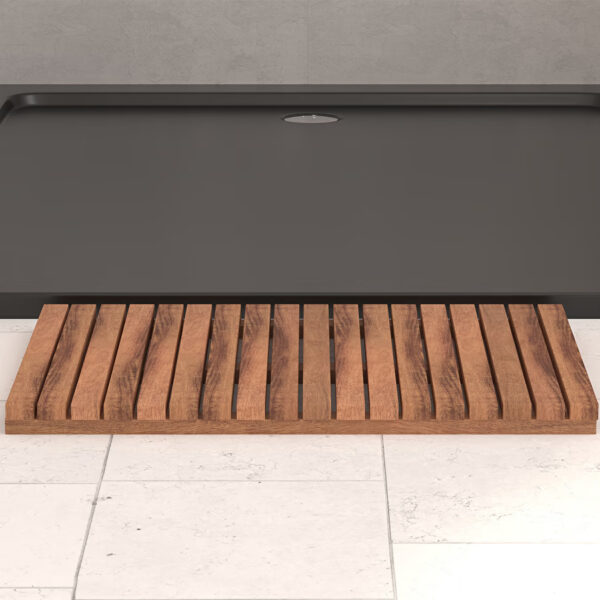 Gratar dus 5Five Acacia din lemn de salcam, antiderapant, 53x36x3 cm, natur - imagine 6